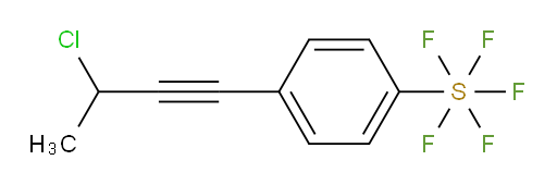 4-(3-chlorobut-1-yn-1-yl)(pentafluoromercapto)benzene