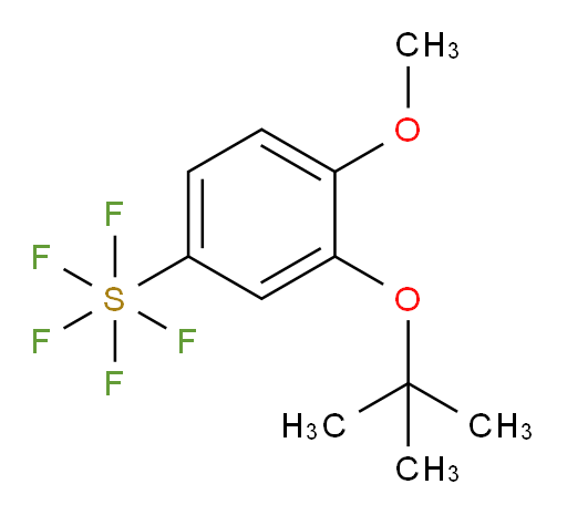 3-(tert-butoxy)-4-methoxy(pentafluoromercapto)benzene