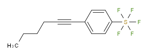 4-(hex-1-yn-1-yl)(pentafluoromercapto)benzene