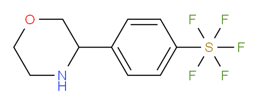 4-(morpholin-3-yl)(pentafluoromercapto)benzene