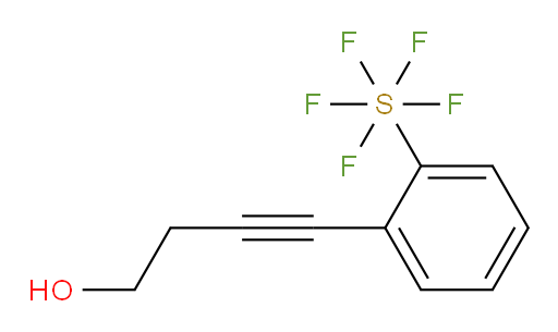 4-(2-(pentafluoromercapto)phenyl)but-3-yn-1-ol