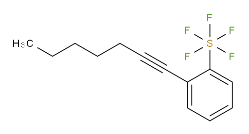 2-(hept-1-yn-1-yl)(pentafluoromercapto)benzene