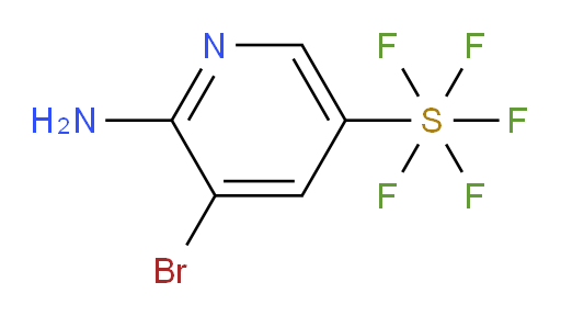 6-amino-5-bromopyridine-3-ylsulfur pentafluoride