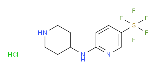 6-(piperidin-4-ylamino)pyridine-3-ylsulfur pentafluoride hydrochloride