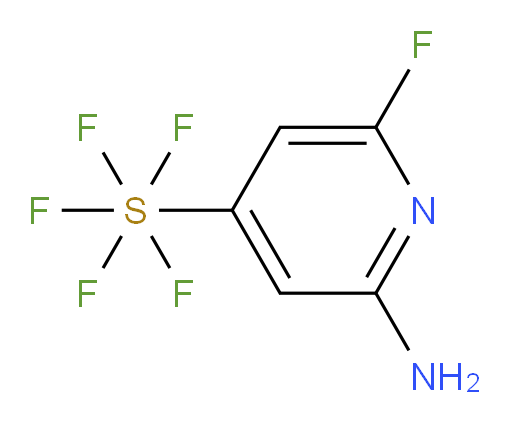 2-amino-6-fluoropyridine-4-ylsulfur pentafluoride