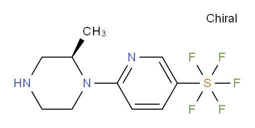 (R)-6-(2-methylpiperazin-1-yl)pyridine-3-ylsulfur pentafluoride