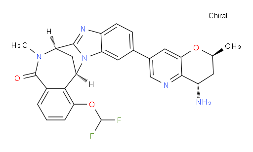 (7R,14R)-11-[(2S,4S)-4-amino-3,4-dihydro-2-methyl-2H-pyrano[3,2-b]pyridin-7-yl]-1-(difluoromethoxy)-6,7-dihydro-6-methyl-7,14-Methanobenzimidazo[1,2-b][2,5]benzodiazocin-5(14H)--one