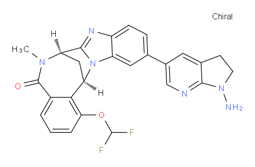 (7R,14R)-11-(1-amino-2,3-dihydro-1H-pyrrolo[2,3-b]pyridin-5-yl)-1-(difluoromethoxy)-6,7-dihydro-6-methyl-7,14-Methanobenzimidazo[1,2-b][2,5]benzodiazocin-5(14H)--one