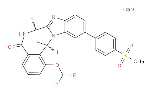 (7R,14R)-1-(difluoromethoxy)-6,7-dihydro-11-[4-(methylsulfonyl)phenyl]-7,14-Methanobenzimidazo[1,2-b][2,5]benzodiazocin-5(14H)--one