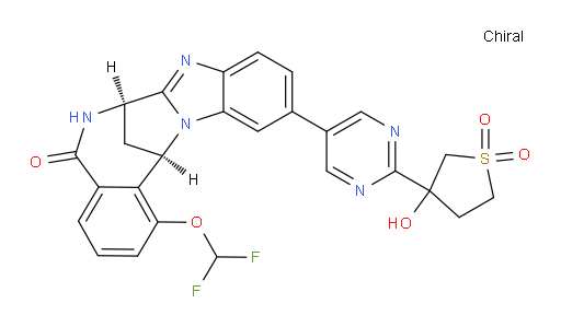 (7R,14R)-1-(difluoromethoxy)-6,7-dihydro-11-[2-(tetrahydro-3-hydroxy-1,1-dioxido-thiophen-3-yl)-pyrimidin-5-yl]-7,14-Methanobenzimidazo[1,2-b][2,5]benzodiazocin-5(14H)--one