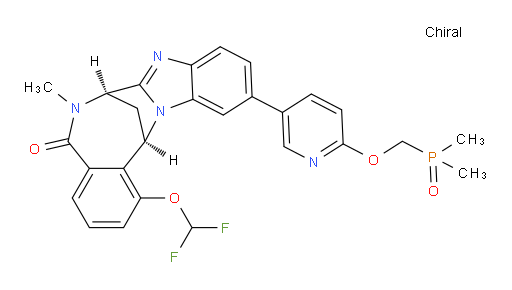 (7R,14R)-1-(difluoromethoxy)-11-[6-[(dimethylphosphinyl)methoxy]pyridin-3-yl]-6,7-dihydro-6-methyl-7,14-Methanobenzimidazo[1,2-b][2,5]benzodiazocin-5(14H)--one