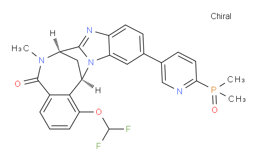 (7R,14R)-1-(difluoromethoxy)-11-[6-(dimethylphosphinyl)-pyridin-3-yl]-6,7-dihydro-6-methyl-7,14-Methanobenzimidazo[1,2-b][2,5]benzodiazocin-5(14H)--one