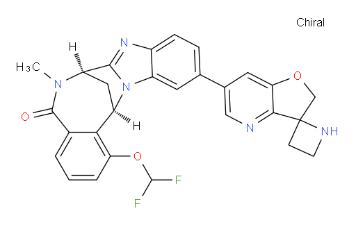 (7R,14R)-1-(difluoromethoxy)-6-methyl-11-(2'H-spiro[azetidine-2,3'-furo[3,2-b]pyridin]-6'-yl)-6,7-dihydro-7,14-methanobenzo[f]benzo[4,5]imidazo[1,2-a][1,4]diazocin-5(14H)-one