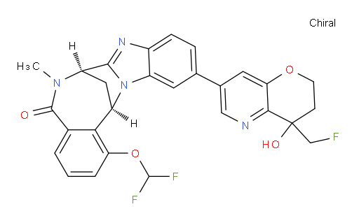 (7R,14R)-1-(difluoromethoxy)-11-(4-(fluoromethyl)-4-hydroxy-3,4-dihydro-2H-pyrano[3,2-b]pyridin-7-yl)-6-methyl-6,7-dihydro-7,14-methanobenzo[f]benzo[4,5]imidazo[1,2-a][1,4]diazocin-5(14H)-one