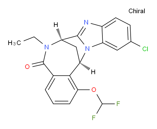 (7R,14R)-11-chloro-1-(difluoromethoxy)-6-ethyl-6,7-dihydro-7,14-Methanobenzimidazo[1,2-b][2,5]benzodiazocin-5(14H)--one