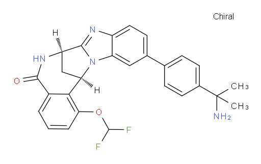 (7R,14R)-11-[4-(1-Amino-1-methylethyl)phenyl]-1-(difluoromethoxy)-6,7-dihydro-7,14-methanobenzimidazo[1,2-b][2,5]benzodiazocin-5(14H)--one
