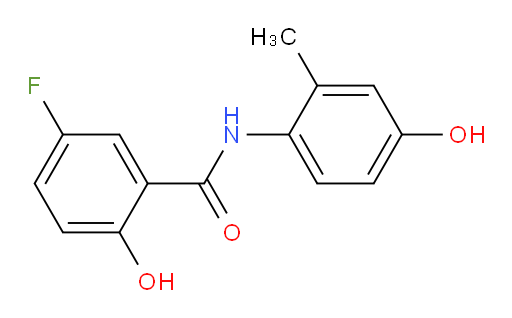 5-fluoro-2-hydroxy-N-(4-hydroxy-2-methylphenyl)benzamide