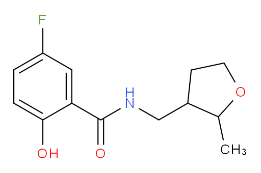 5-fluoro-2-hydroxy-N-((2-methyltetrahydrofuran-3-yl)methyl)benzamide