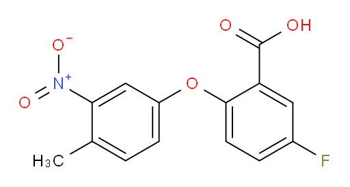 5-fluoro-2-(4-methyl-3-nitrophenoxy)benzoic acid