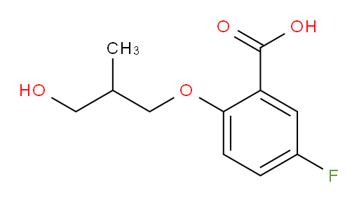 5-fluoro-2-(3-hydroxy-2-methylpropoxy)benzoic acid