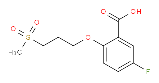 5-fluoro-2-(3-(methylsulfonyl)propoxy)benzoic acid