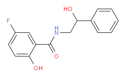 5-fluoro-2-hydroxy-N-(2-hydroxy-2-phenylethyl)benzamide