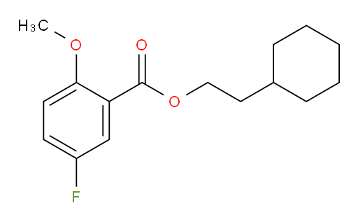 2-cyclohexylethyl 5-fluoro-2-methoxybenzoate