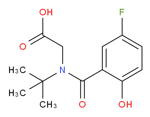 2-(N-(tert-butyl)-5-fluoro-2-hydroxybenzamido)acetic acid