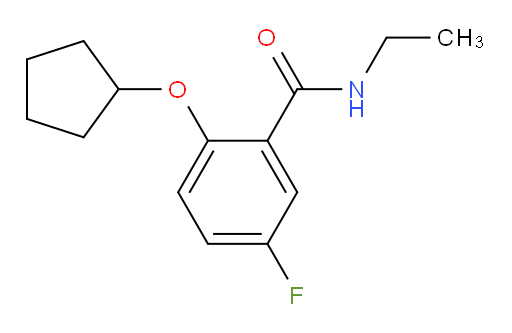 2-(cyclopentyloxy)-N-ethyl-5-fluorobenzamide