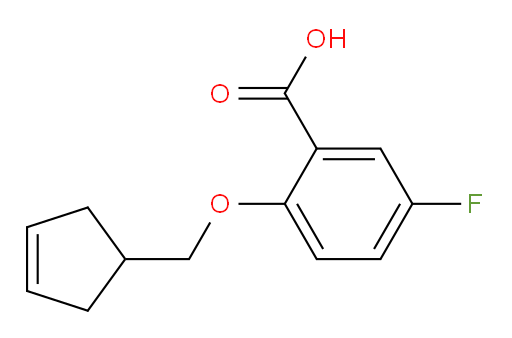 2-(cyclopent-3-en-1-ylmethoxy)-5-fluorobenzoic acid