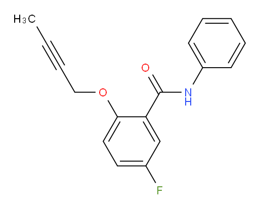 2-(but-2-yn-1-yloxy)-5-fluoro-N-phenylbenzamide