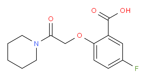 5-fluoro-2-(2-oxo-2-(piperidin-1-yl)ethoxy)benzoic acid