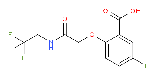 5-fluoro-2-(2-oxo-2-((2,2,2-trifluoroethyl)amino)ethoxy)benzoic acid