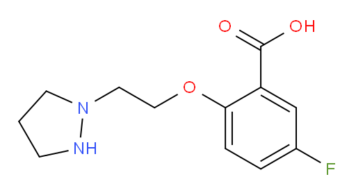 5-fluoro-2-(2-(pyrazolidin-1-yl)ethoxy)benzoic acid
