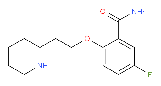 5-fluoro-2-(2-(piperidin-2-yl)ethoxy)benzamide