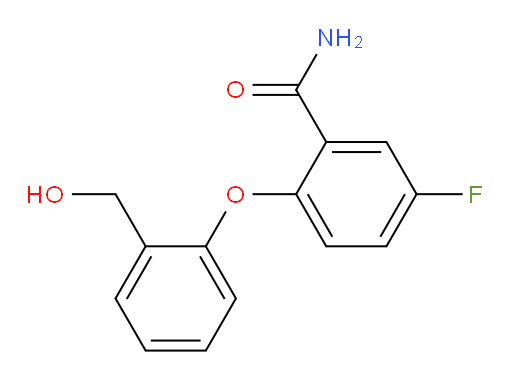 5-fluoro-2-(2-(hydroxymethyl)phenoxy)benzamide