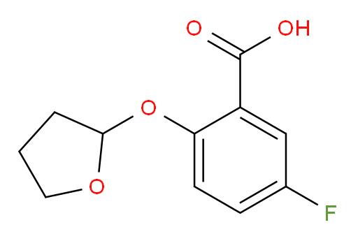 5-fluoro-2-((tetrahydrofuran-2-yl)oxy)benzoic acid