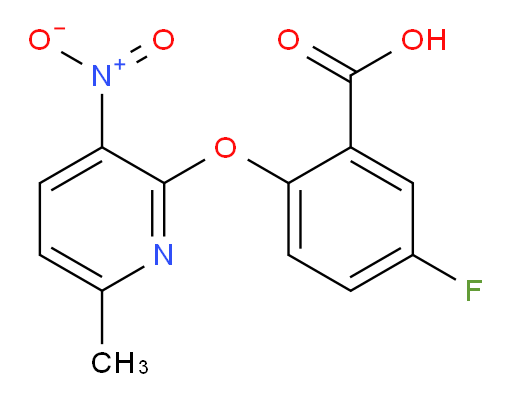 5-fluoro-2-((6-methyl-3-nitropyridin-2-yl)oxy)benzoic acid