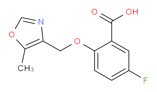 5-fluoro-2-((5-methyloxazol-4-yl)methoxy)benzoic acid