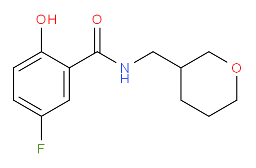 5-fluoro-2-hydroxy-N-((tetrahydro-2H-pyran-3-yl)methyl)benzamide