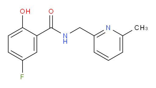 5-fluoro-2-hydroxy-N-((6-methylpyridin-2-yl)methyl)benzamide