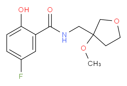 5-fluoro-2-hydroxy-N-((3-methoxytetrahydrofuran-3-yl)methyl)benzamide