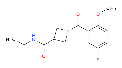 N-ethyl-1-(5-fluoro-2-methoxybenzoyl)azetidine-3-carboxamide