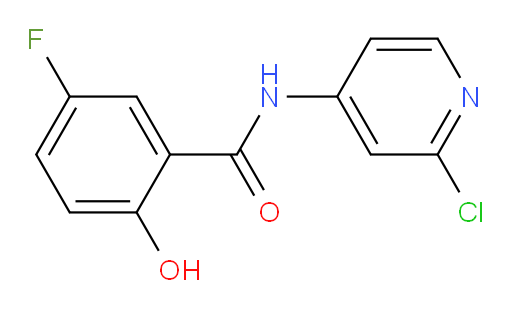 N-(2-chloropyridin-4-yl)-5-fluoro-2-hydroxybenzamide