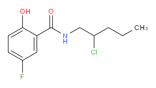 N-(2-chloropentyl)-5-fluoro-2-hydroxybenzamide