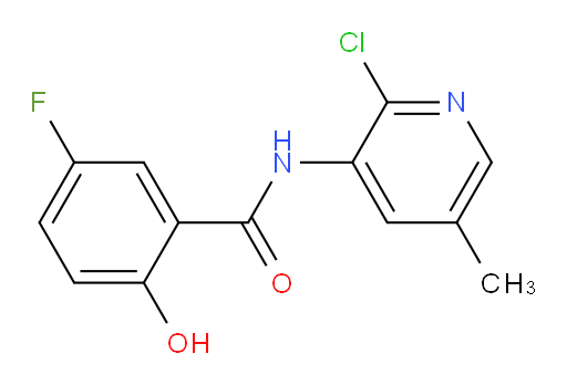 N-(2-chloro-5-methylpyridin-3-yl)-5-fluoro-2-hydroxybenzamide