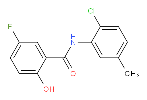 N-(2-chloro-5-methylphenyl)-5-fluoro-2-hydroxybenzamide