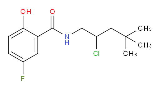 N-(2-chloro-4,4-dimethylpentyl)-5-fluoro-2-hydroxybenzamide