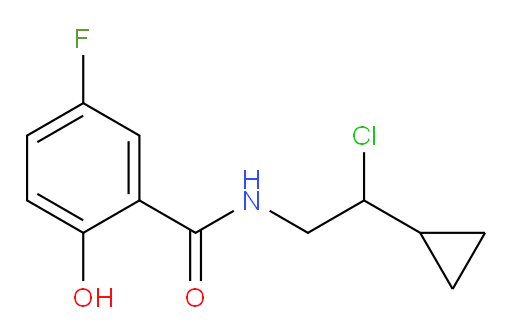 N-(2-chloro-2-cyclopropylethyl)-5-fluoro-2-hydroxybenzamide