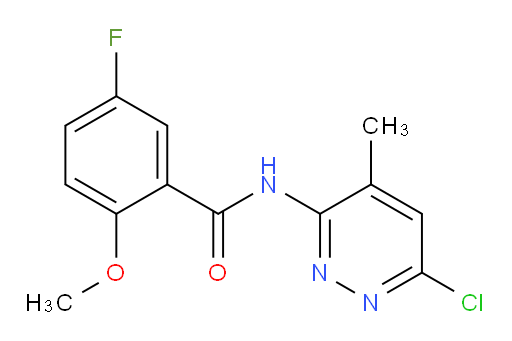 N-(6-chloro-4-methylpyridazin-3-yl)-5-fluoro-2-methoxybenzamide